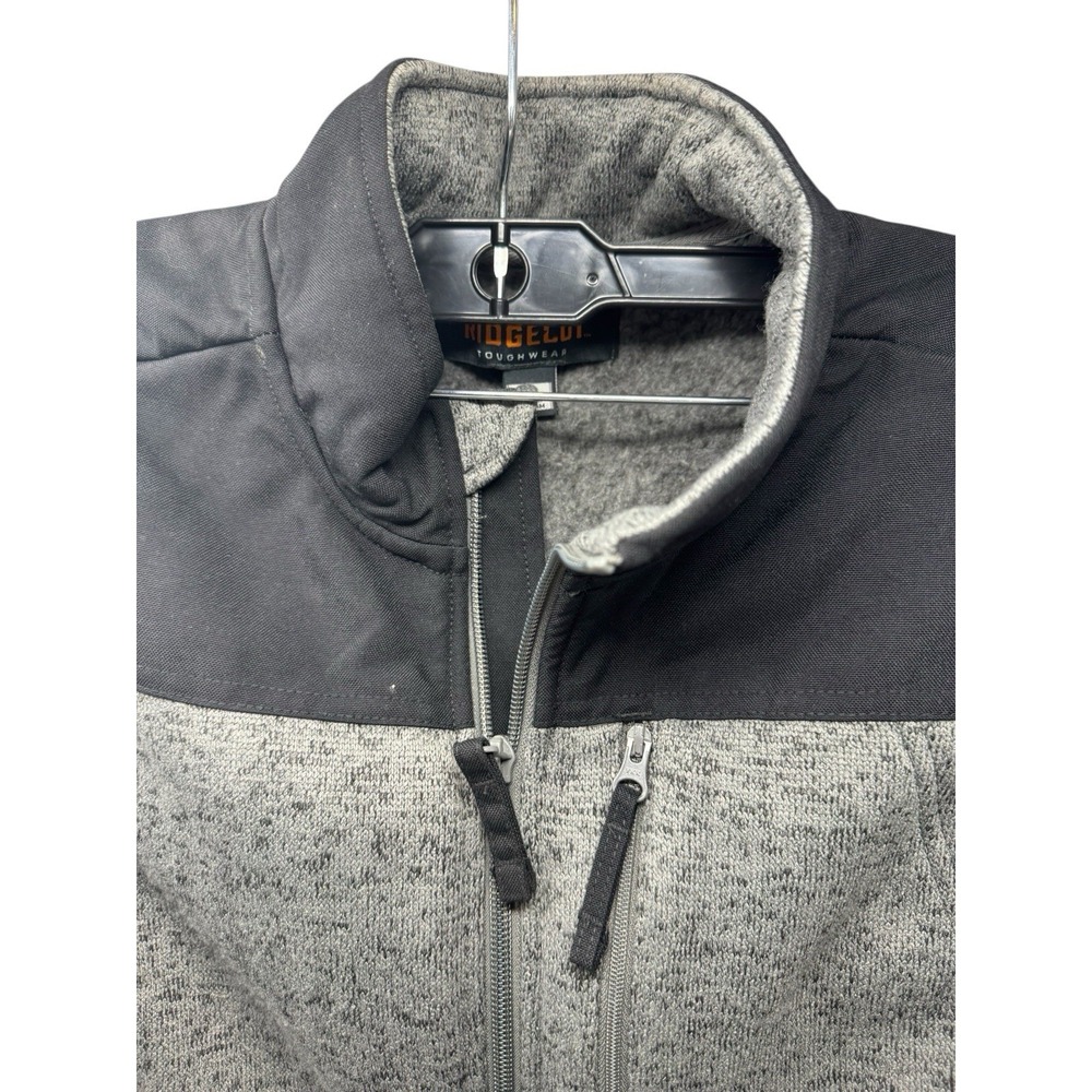 Ridgecut🔥 Toughwear 🤑Gray Color Block  Gorpcore Utility Full Zip Vest Jacket M - Picture 3 of 6